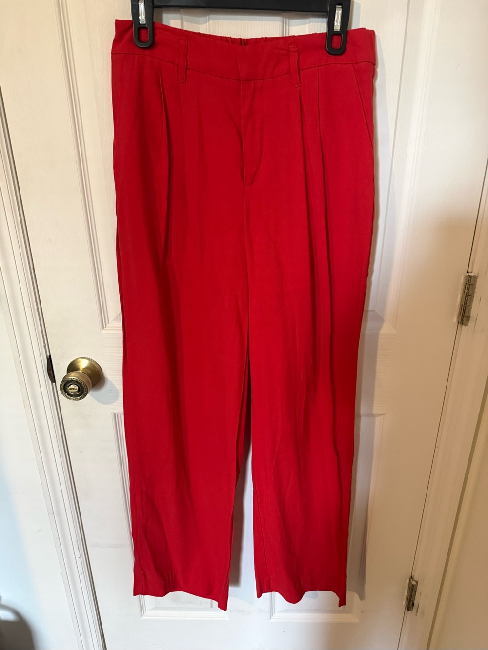 a new day Red Women's Pleated Wide-Leg Pants